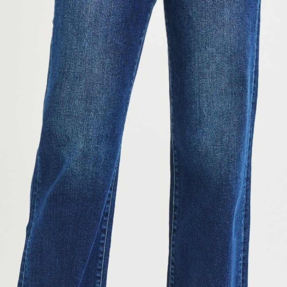 Women's Blue Wide Leg Front Tie Detail Jeans - Picture 3 of 10